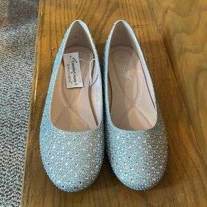 Sequin silver shoes